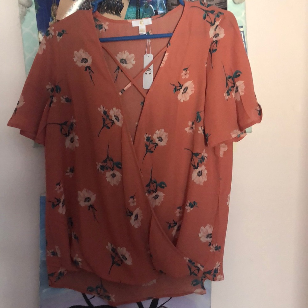 Floral print top